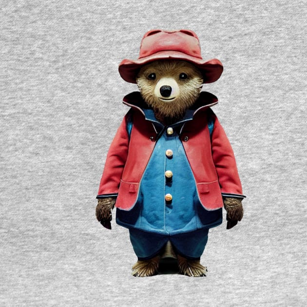 Paddington Bear in Red & Blue coat by Kit'sEmporium